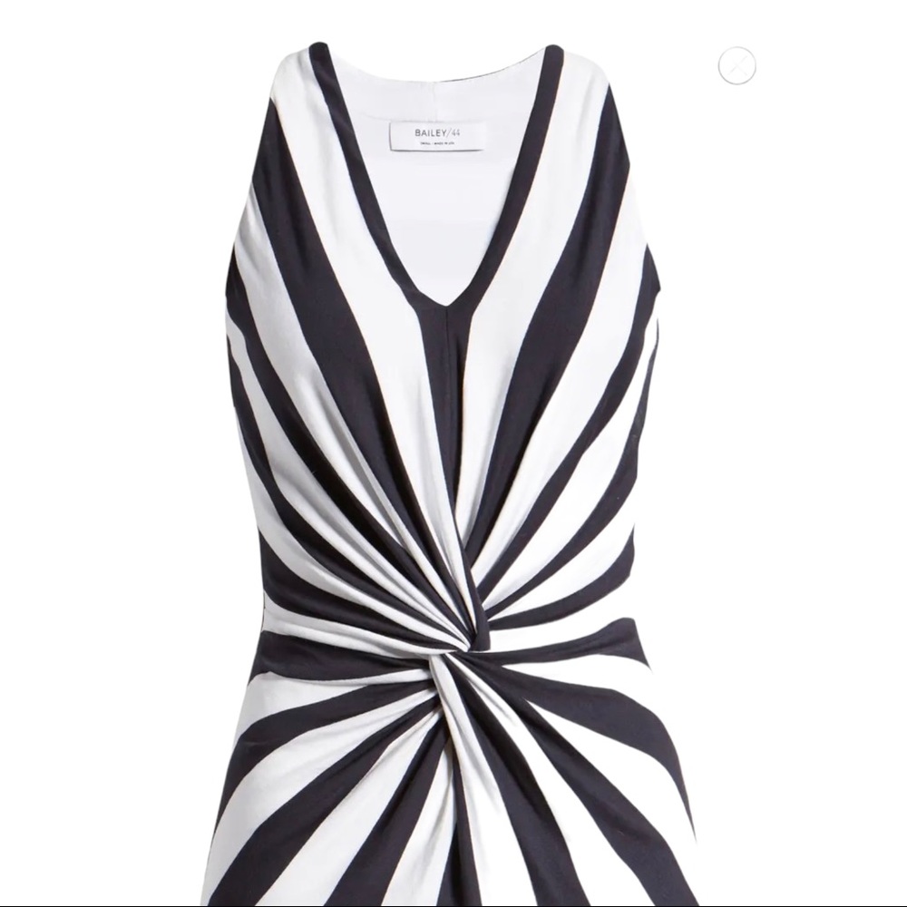 Bailey 44 Artemis Striped Twist Front Sleeveless Racerback Jersey Top Size XS